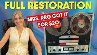 REEL TO REEL Tape Recorder Restoration  Retro Repair Guy Episode 15