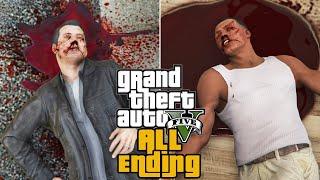 GTA 5 - All 5 Endings ABC Secret & BETA