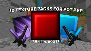 10 Pot Pvp Packs For Minecraft 1.8 + Fps Boost