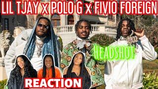 LIL TJAY x POLO G x FIVIO FOREIGN - Headshot Official Music Video  REACTION 