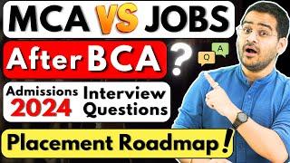 After BCA MCA or Jobs? BCA Interview Questions BCA Placement Roadmap#bca #bcacourse #placements