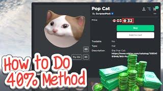 How to Do 40% Method on Roblox Updated