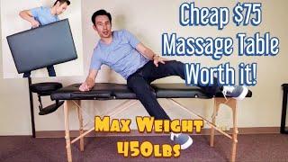 Cheap $75 Portable Massage Table by BestMassage  Is it Worth It? How to Assemble & Pack Up