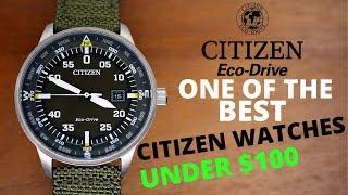 Citizen Eco-Drive Military Watch Under $100 Review 4K