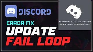 How to Fix Discord Update Failed Loop  Fix DISCORD UPDATE BUG Windows 1110