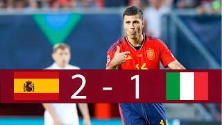 Spain vs Italy 2-1  Semifinal UEFA Nations League 2023 - Highlights & Goals