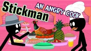 Stickman mentalist. An angry cook.