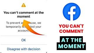 How to Fix Facebook You Cant Comment At The Moment Problem  Facebook Comments Problem