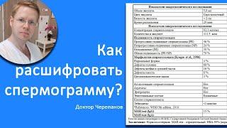 Как расшифровать спермограмму?  Доктор Черепанов