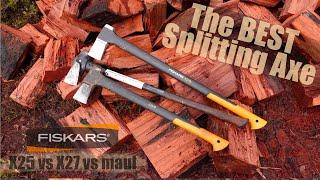 The BEST Wood Splitting AXE  FISKARS X25 VS X27 VS Maul