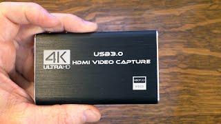 Inexpensive HDMI Video Capture Card That Works