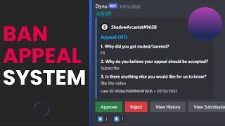 BAN APPEAL System  Dyno Bot  Discord 2022