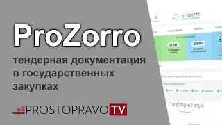 Prozorro Тендерная документация в государственных закупках