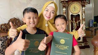 Ekspresi Anak2 mami Ratna Antika saat juara 1 semua subhanallohhh…….