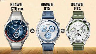 Huawei Watch GT 5 Pro vs Huawei Watch GT 5 vs Huawei Watch GT 4  Comparison