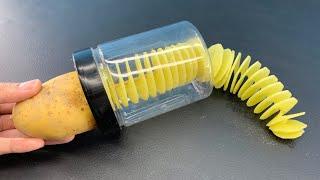 How To Make A Spiral Potato Cutter With Just One Empty Bottle