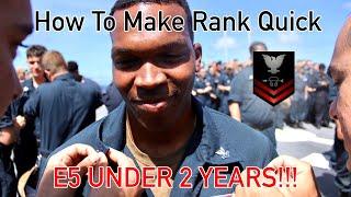 ADVANCE Rank In The Navy  How I Made E5 In 2 Years 3 Keys to Success