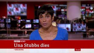 BBC News announces the death of Una Stubbs 12 August 2021