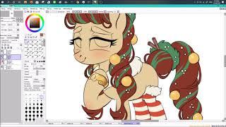 christmas mlp oc  speedpaint