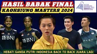JESITAFEBI JUARA Hasil Semua Sektor Final Badminton Kaohsiung Masters 2024 Hari Ini