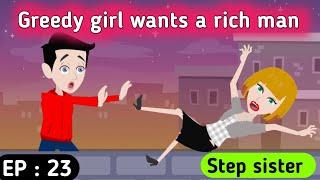 Step sister part 23  English story  Learn English  Animated stories  Sunshine English