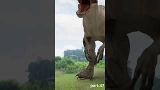 part 37 DINOSAUR ATTACK T-REX JURASSIC PARK Most Epic Moments Compilation #trex #ytshorts #viral