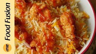 Arabian rice with Popcorn ChickenKFC Style  Recipe By Food FUsion