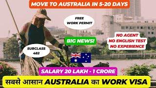  Australia Visa In 5-20 Days  Subclass 482  213000 Jobs In Australia 