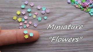 Miniature Flowers. Tutorial. Polymer clay.