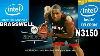 nba live 2006 gaming in intel celeron n3150 intel hd graphics brasswell #classicgames #classicpcgame