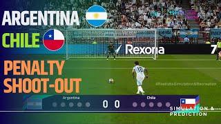 Penalty shootout  Chile - Argentina  AMERICA CUP 2024  Video game simulation