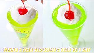 2 Year Old Slime VS 1 Day Old Slime **Fixing 2 Year Old Slime** How did they change?