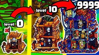 Towerlands l IS THIS THE STRONGEST SIEGE TOWER EVOLUTION? 9999+ CASTLE HIGHEST LEVEL