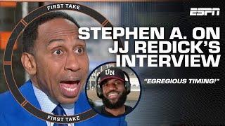 Stephen A. remains CRITICAL of the LeBron James-JJ Redick podcast optics   First Take