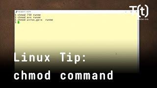 How to use the chmod command 2-Minute Linux Tips