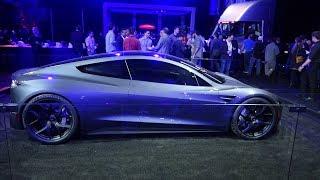Tesla Next Gen Roadster silver exterior shots + launching