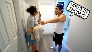 “THE NEIGHBOR IS TAKING A SHOWER IN OUR HOUSE” PRANK ON HUSBAND 