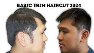 Haircutting tutorial for beginners step by step @Barber King Studio basic trim haircut