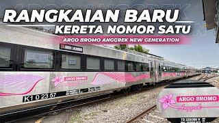 RANGKAIAN BARU KERETA NOMOR SATU  UJICOBA TRAINSET TERBARU KA ARGO BROMO ANGGREK NEW GENERATION