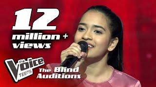 Adithya Weliwatta  Nomile Dun Nisaනොමිලේ දුන් නිසා Blind Auditions  The Voice Teens Sri Lanka