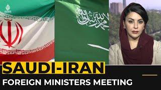 Saudi Arabias Foreign Minister is meeting Irans Foreign Minister in the Iranian capital Tehran