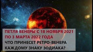 С 18 ноября 2021 по 3 марта 2022 года - петля Венеры  Гороскоп для каждого знака зодиака