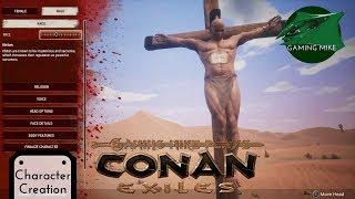 Conan Exiles Character Creation - All Races Religions and Options at Start PS4 XBox PC