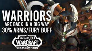 Warriors Are BACK In War Within Beta Up To 30% Damage Buff For Arms And Fury Specs