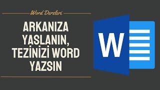 Arkanıza Yaslanın Tezinizi Word Yazsın  Word Dikte Ayarları Özellikleri ve Kullanımı