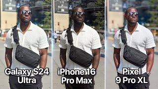 The BLACK TEST - iPhone 16 Pro Max vs Pixel 9 Pro XL vs Galaxy S24 Ultra