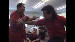 Doce Pares Eskrima GM Diony Canete Demonstrates Counter Knife Disarms