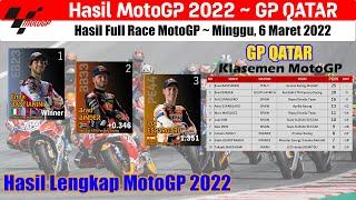 Hasil Race MotoGP Qatar 2022  Klasemen MotoGP Terbaru GP Qatar 2022