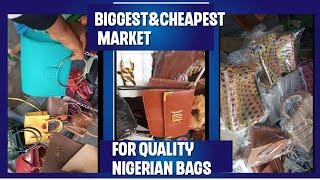 Market Vlog Biggest and Cheapest Place to Get Nigerian Bags in Aba Made in Aba Quality Bags