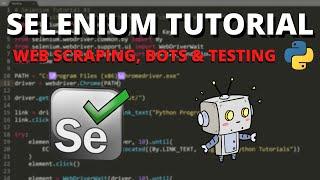 Python Selenium Tutorial #1 - Web Scraping Bots & Testing